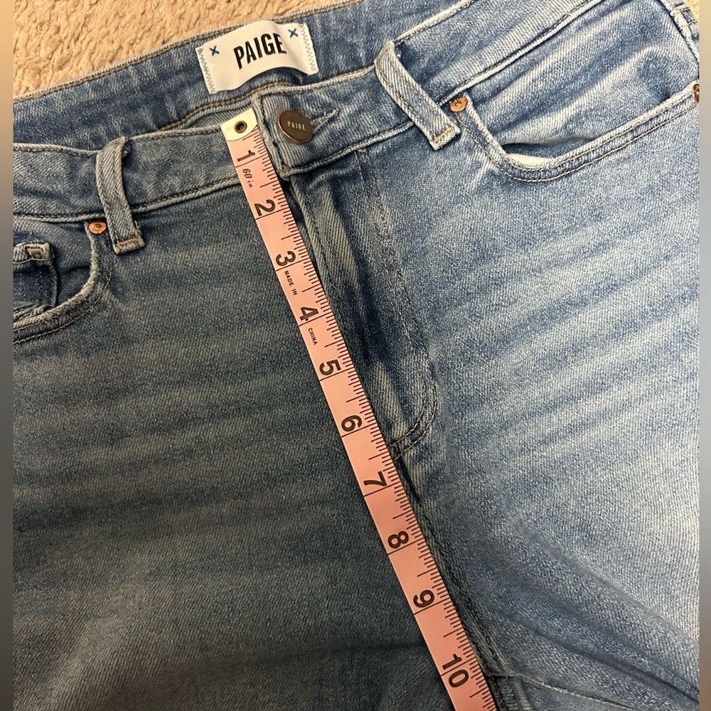 Paige Cindy straight leg jeans, cropped length, size 29 - Picture 9 of 10